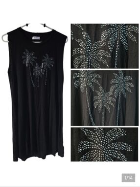 Lauren Moshi Studded Palm Trees dress